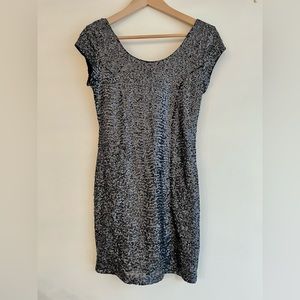 Sparkling spangle mini dress for Holliday look